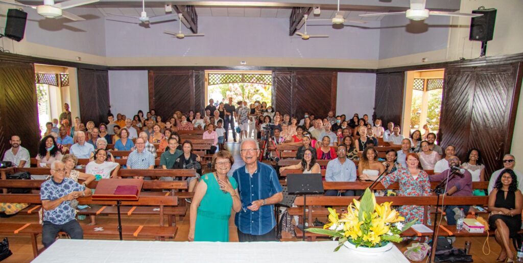 Vince and Denise last service in Reunion