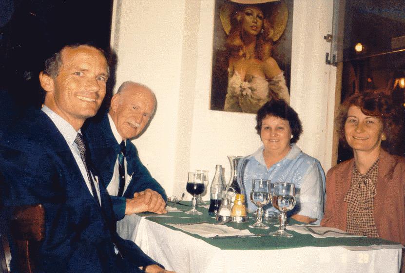 Vince and Denise with Trevor and Sylvia Chandler in Paris