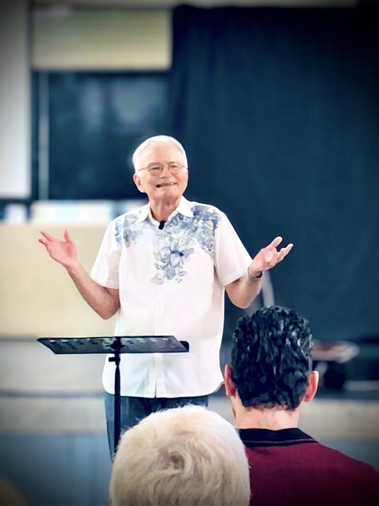 Vince preaching at BNC
