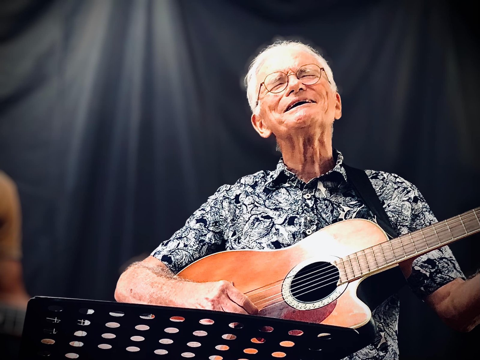 Vincent leading worship